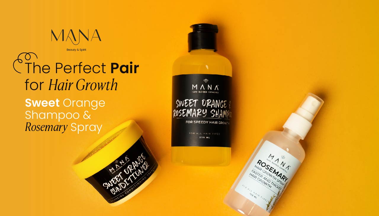 The Perfect Pair for Hair Growth: Sweet Orange Shampoo & Rosemary Spray