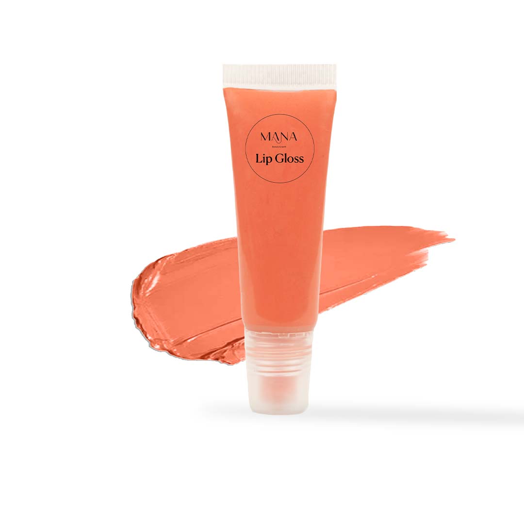 Shop Coral Peach Glaze - Hydrating Lip Gloss at Mana Beauty Spirit