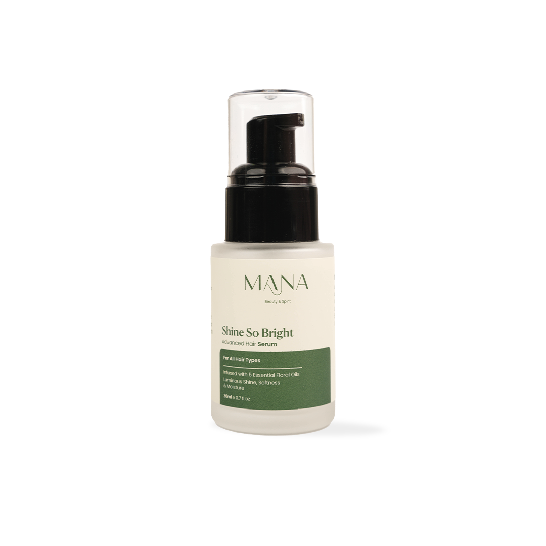 Shop Shine so Bright hair serum at Mana Beauty Spirit