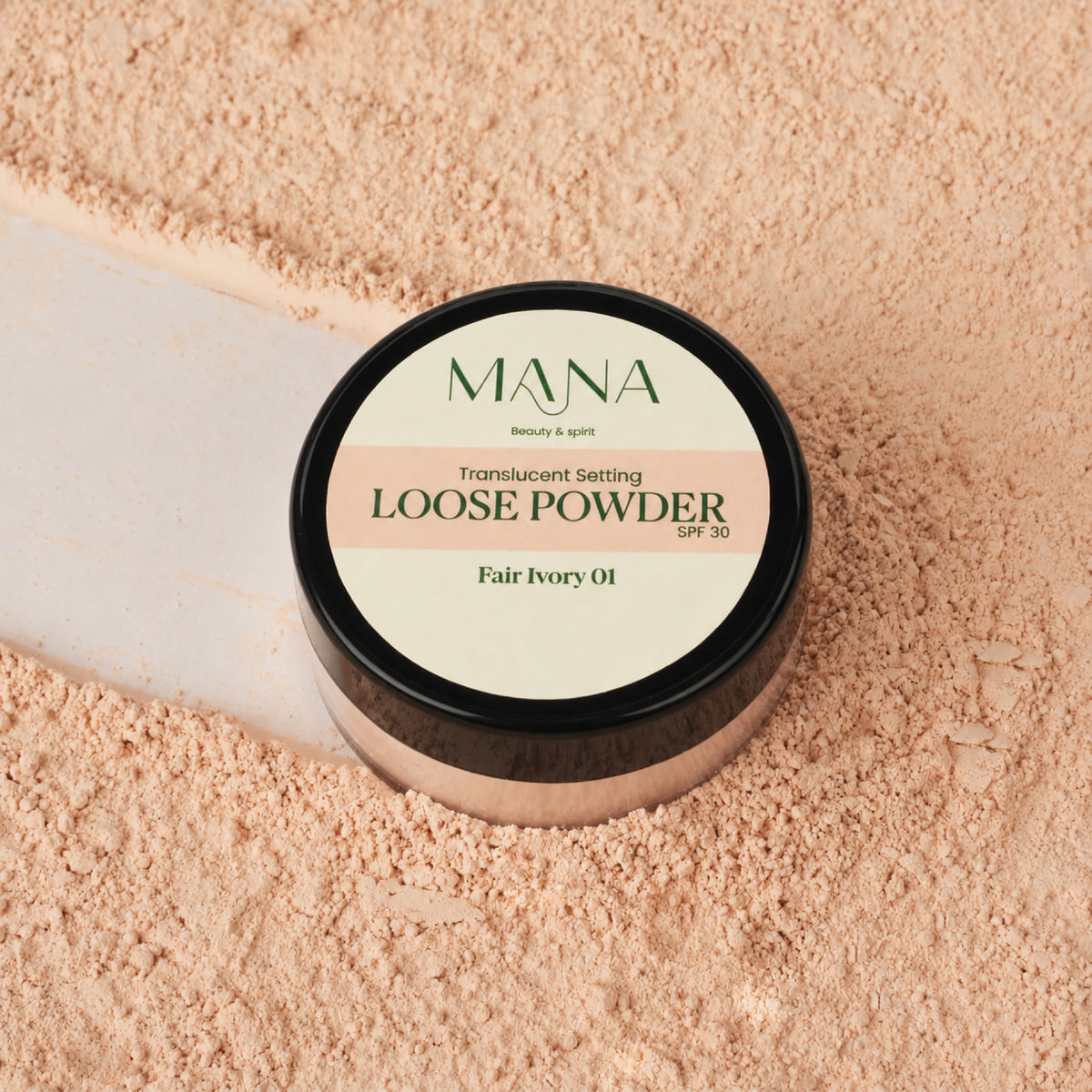 Shop Translucent Loose Powder Fair Ivory 01 at Mana Beauty Spirit