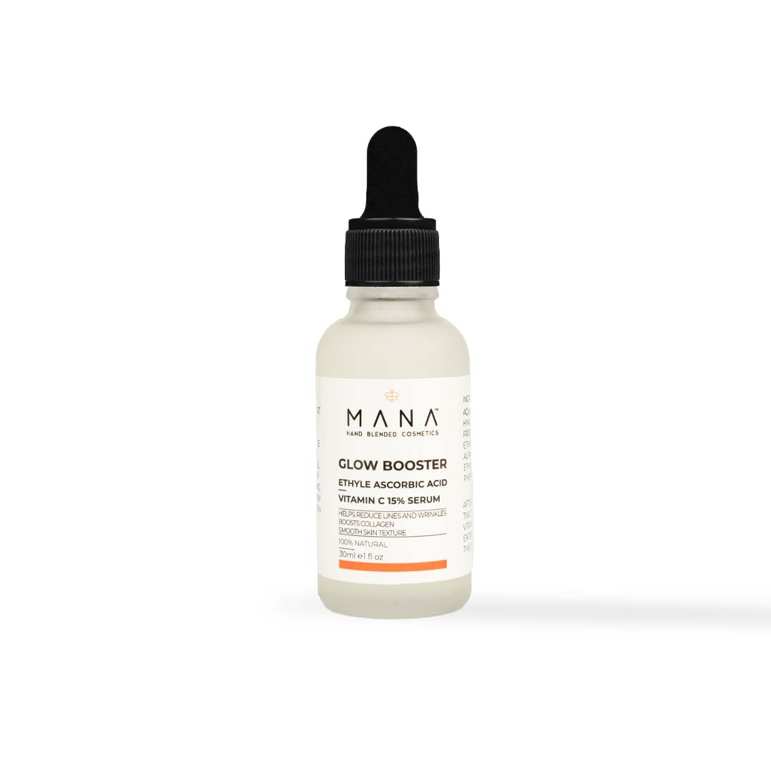 Shop GLOW BOOSTER ETHYL ASCORBIC ACID VITAMIN C 15% 30ml at Mana Beauty Spirit