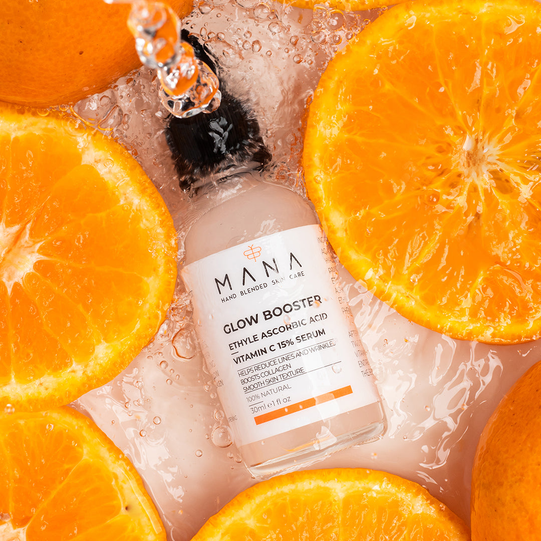 Shop GLOW BOOSTER ETHYL ASCORBIC ACID VITAMIN C 15% at Mana Beauty Spirit