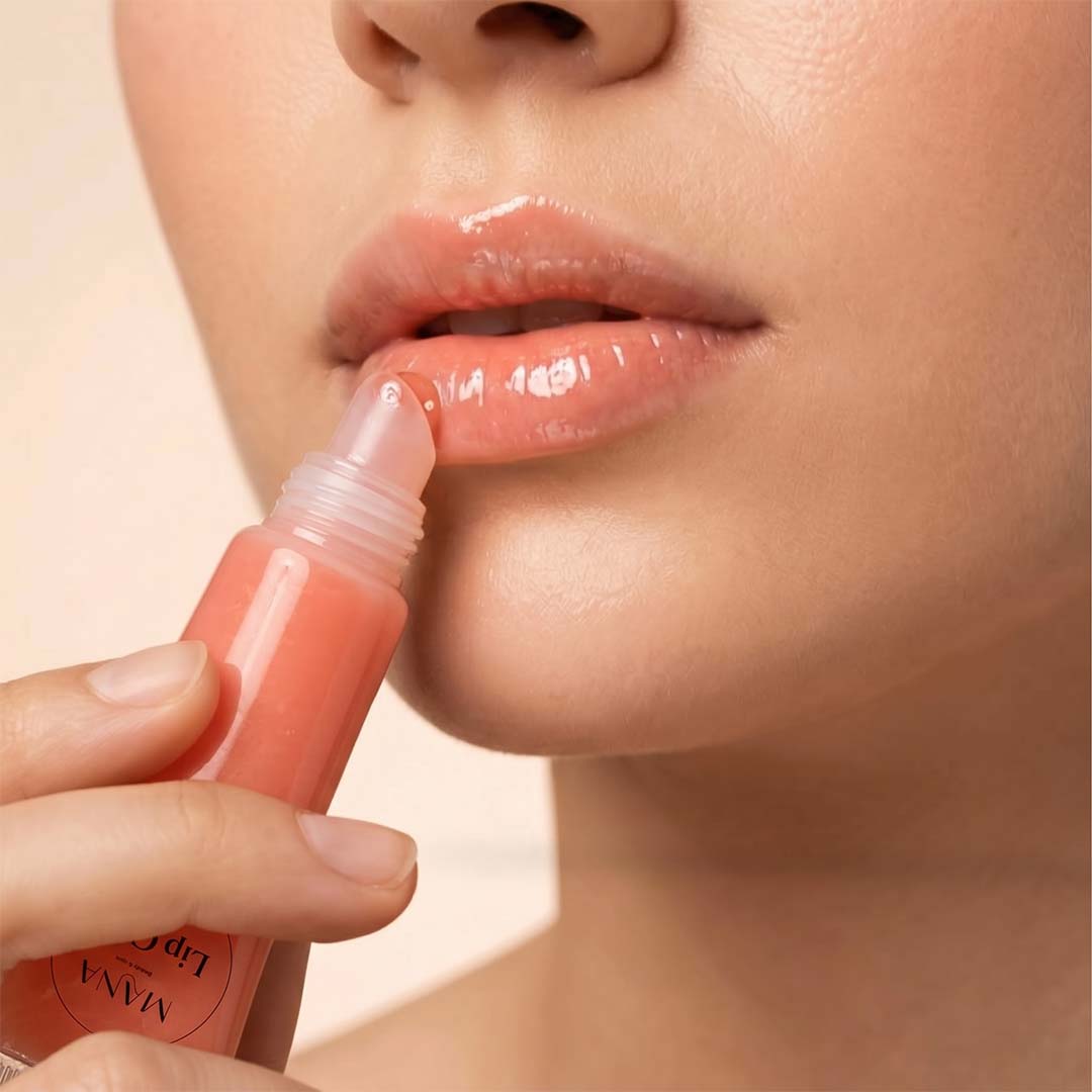 Shop Coral Peach Glaze - Hydrating Lip Gloss at Mana Beauty Spirit