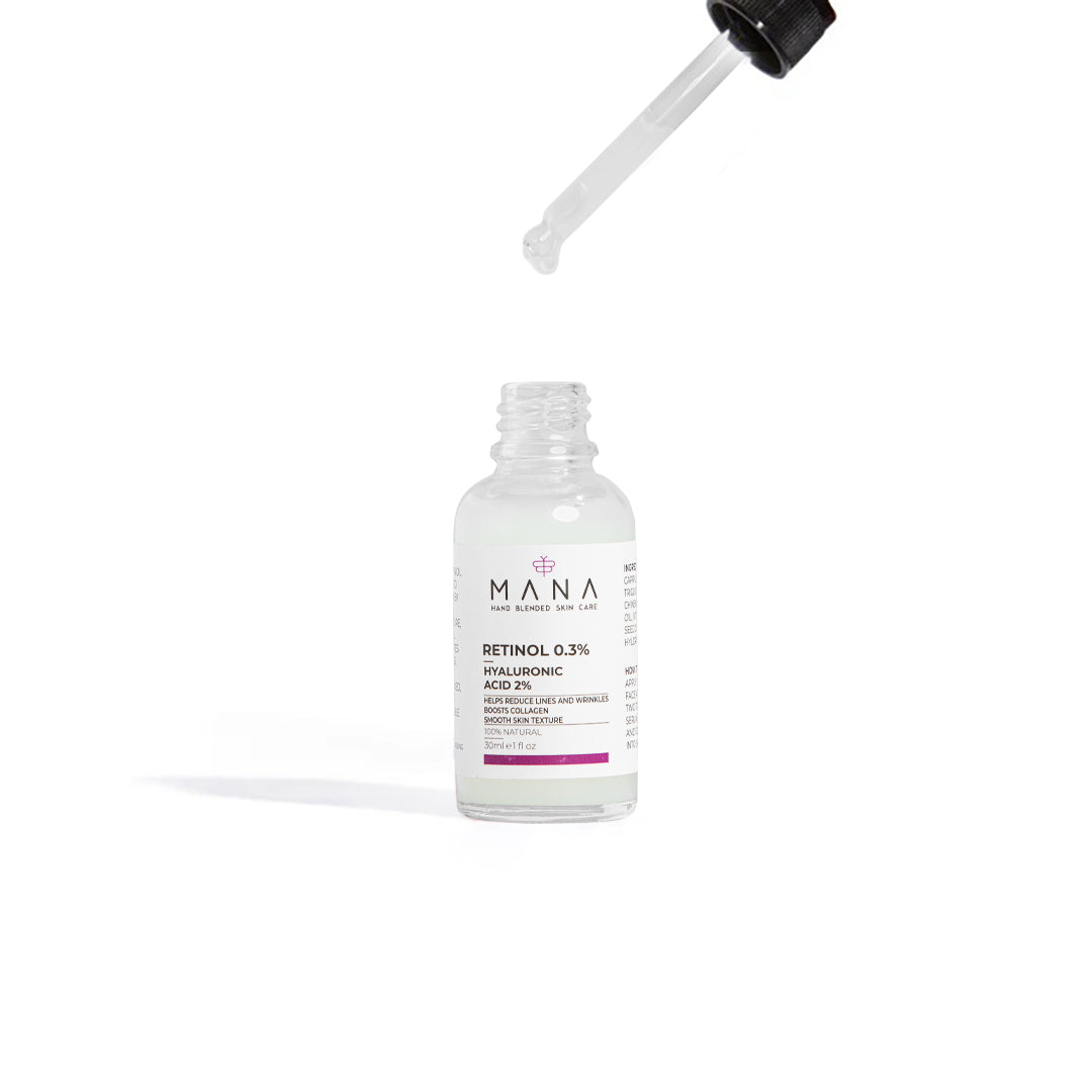 Shop Retinol 0.3 % Hyaluronic acid 2% at Mana Beauty Spirit