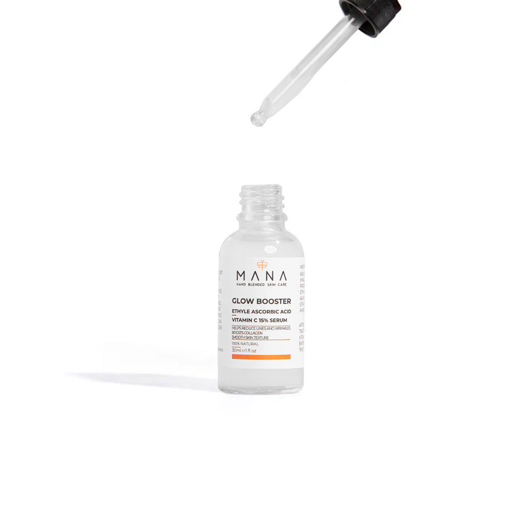 Shop GLOW BOOSTER ETHYL ASCORBIC ACID VITAMIN C 15% at Mana Beauty Spirit
