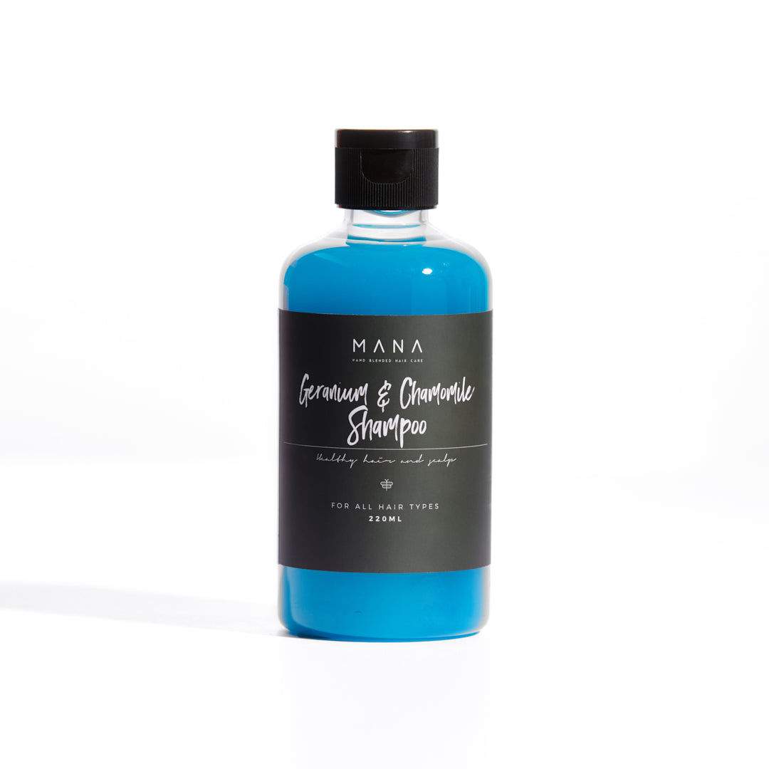Shop Geranium and Chamomile Shampoo 235 ML at Mana Beauty Spirit