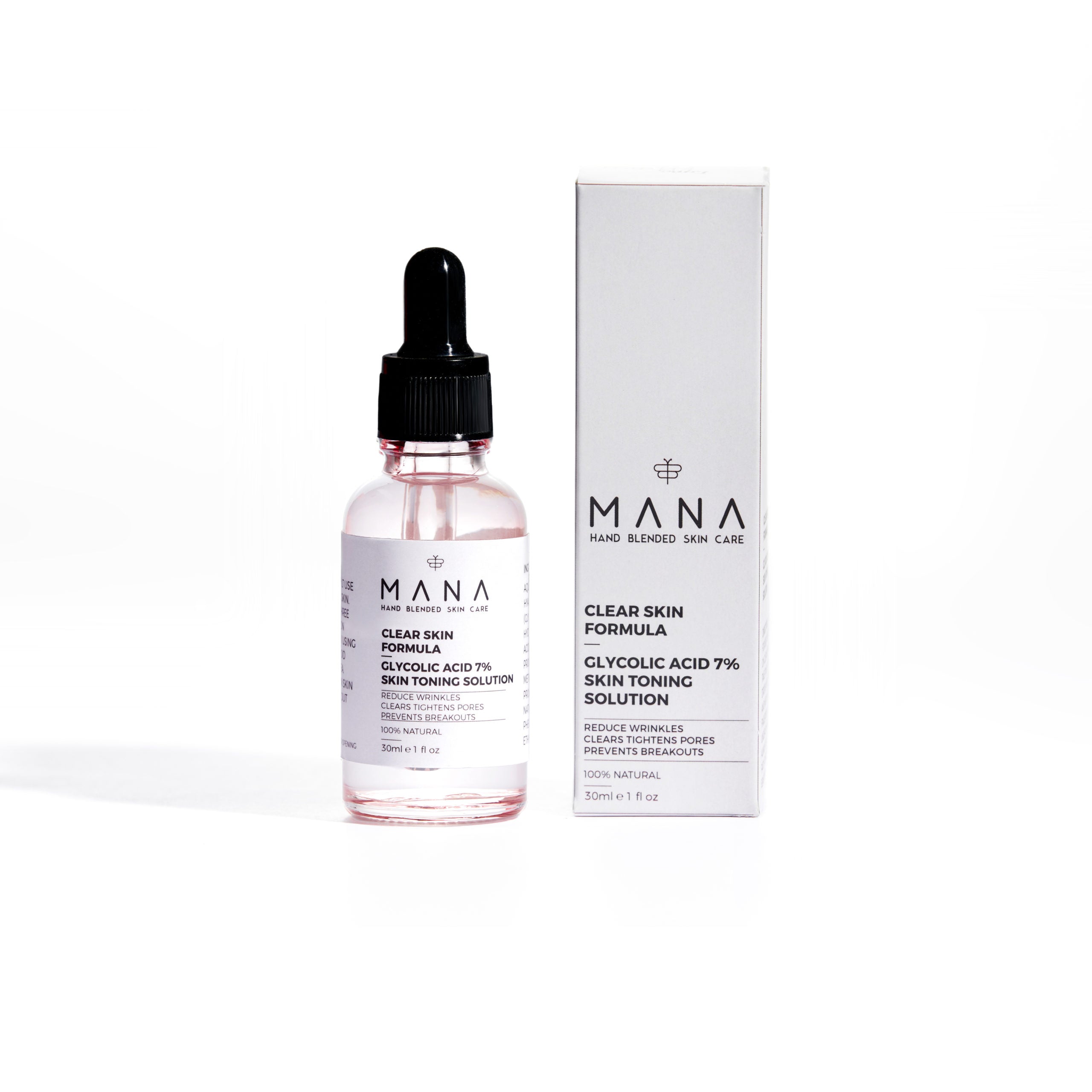 Shop Clear Skin Formula Face Serum - Glycolic Acid 7% 30ml at Mana Beauty Spirit