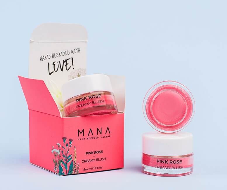 Shop Pink Rose Creamy Blush On 7ml at Mana Beauty Spirit